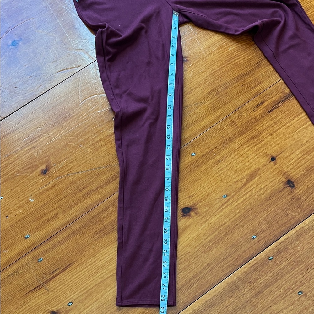 Calvin Klein Jeans Women's Maroon Stretch Leggings - Picture 7 of 9